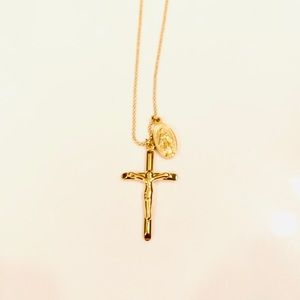 Beautiful Cross and Saint Pendants with Chain